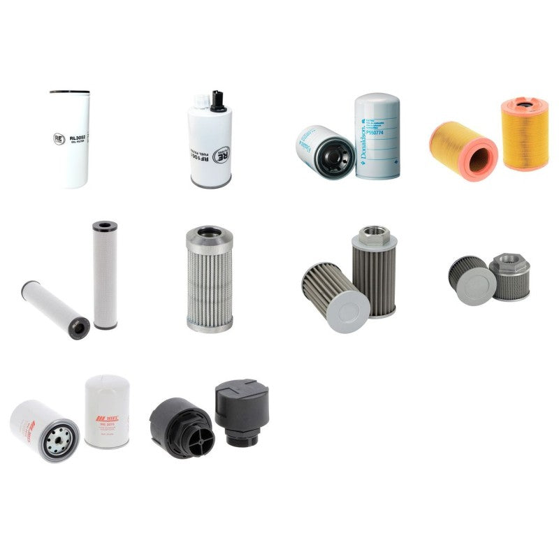 KASSBOHRER PB400W Filter Service Kit w/Cummins QSL9 Eng. YR 2008- 370 CH