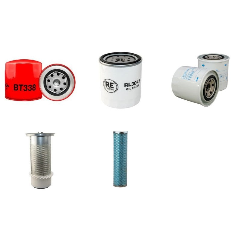 KATO HD513MR Filter Service Kit Air Oil Fuel Filters w/MITSUBSHI 4D34T Eng. YR 2003-
