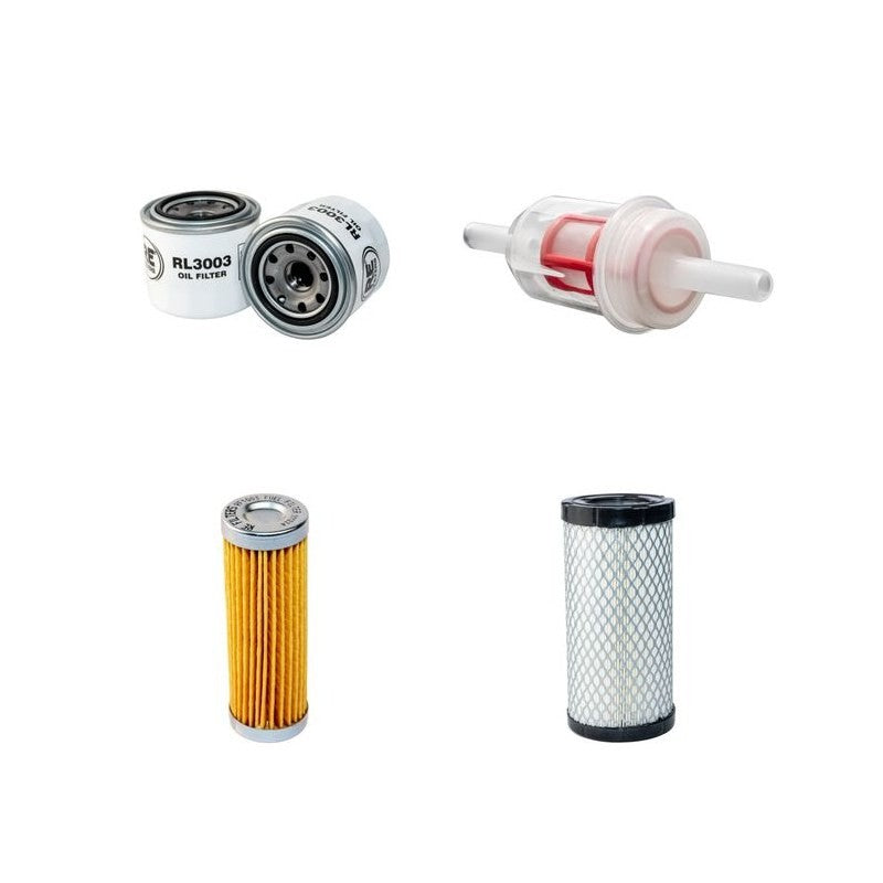 KIOTI CK20(HST) Filter Service Kit w/Deadong 3C093A Eng. Air, Oil, Fuel Filters