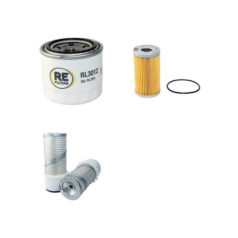 Kobelco SK027 Filter Service Kit Air Oil Fuel Filters with Yanmar 3TN84L Engine