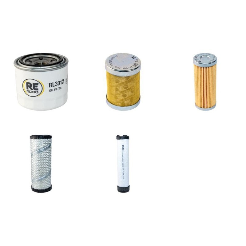 Kobelco SK030SR-2 Filter Service Kit Air Oil Fuel Filters with Yanmar 3TNE82A Engine
