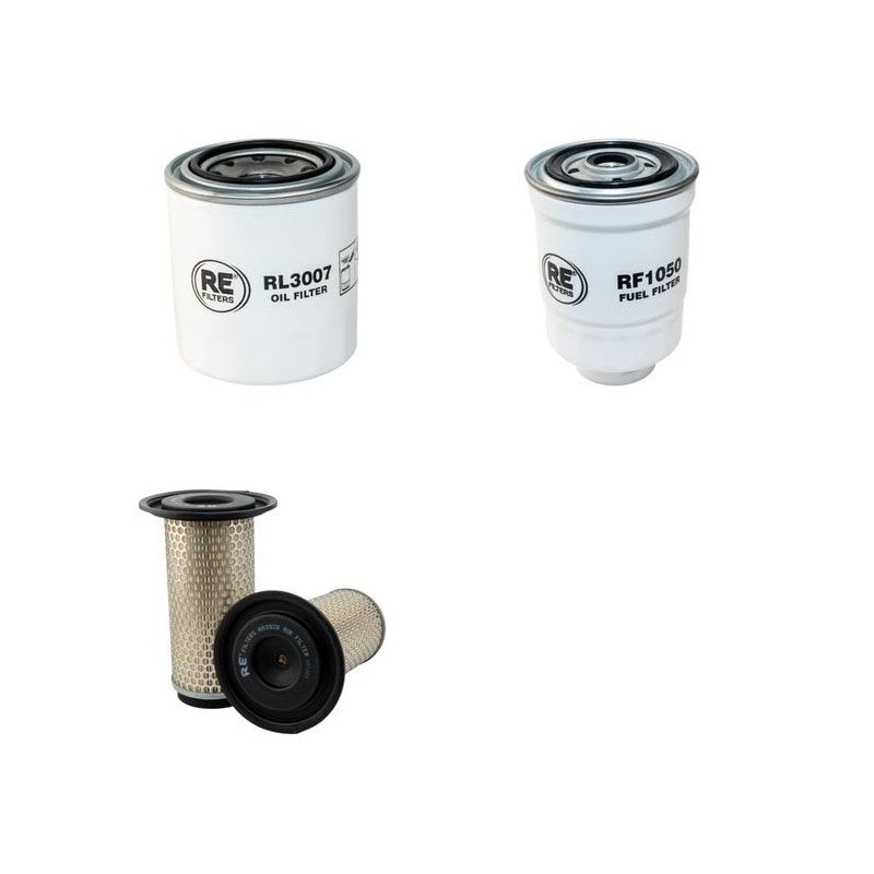Kobelco SK045-2 Filter Service Kit Air Oil Fuel Filters with Mitsubishi K4N-D31YSA Engine