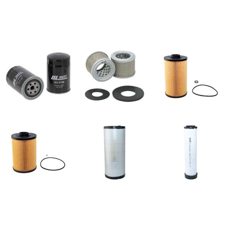 Kobelco SK75SR-3 Filter Service Kit Air Oil Fuel Filters with Isuzu 4LE2X Engine Serial No YT08.30001- Year 2013-