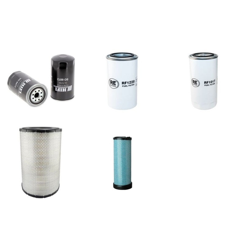 Komatsu BR380JG-1E0 Filter Service Kit Air Oil Fuel Filters with Komatsu Engine Serial No 2001-