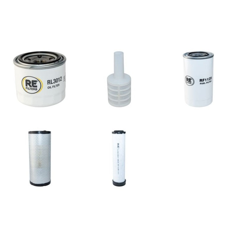Komatsu CK30-1 Filter Service Kit Air Oil Fuel Filters with Komatsu S4D98E-2NFE Engine YR 2007-