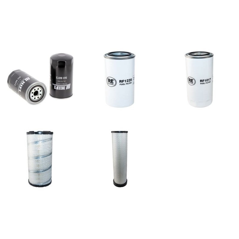Komatsu D61E/PX15 Filter Service Kit Air Oil Fuel Filters with Komatsu SAA6D107E-1 Engine Serial No B 40688- YR 2007-