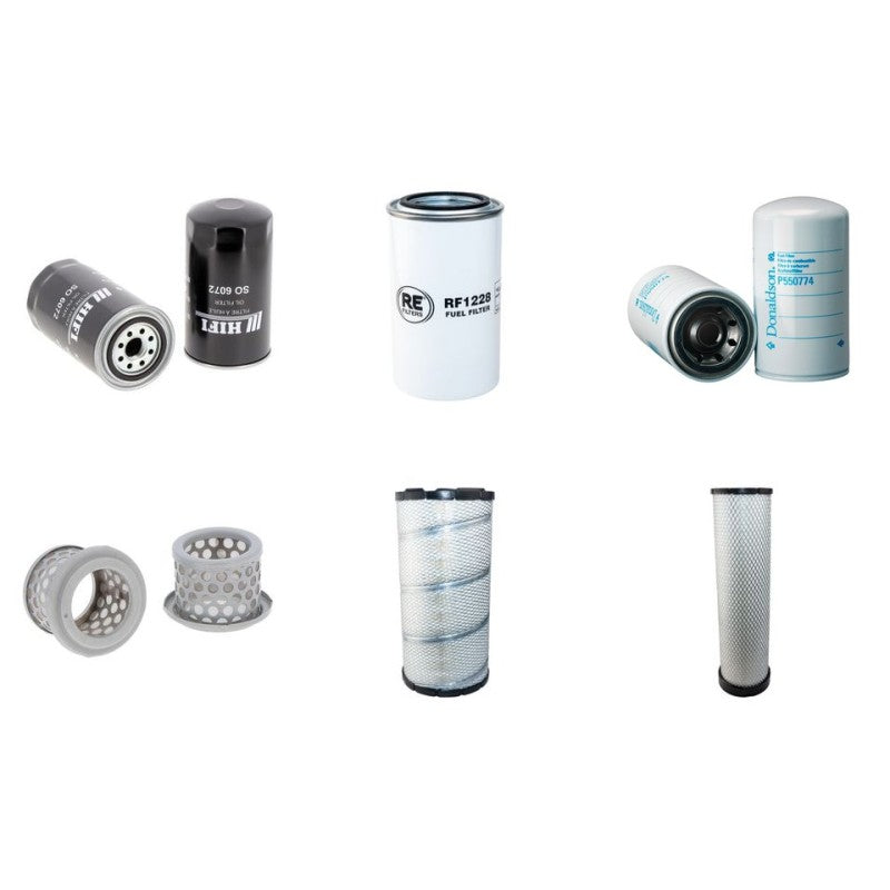 Komatsu HB215 Filter Service Kit Air Oil Fuel Filters with Komatsu SAA4D107E-1-A Engine