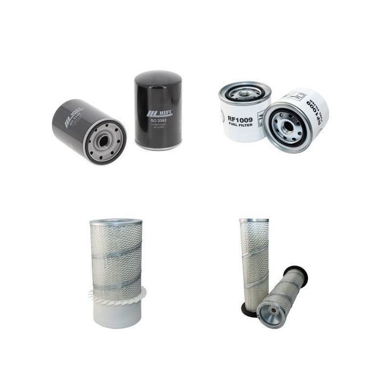 Komatsu PC100-1 Filter Service Kit Air Oil Fuel Filters with Komatsu S4D105-5 Engine