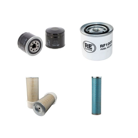 Komatsu PC100-3 Filter Service Kit Air Oil Fuel Filters with Komatsu Engine Serial No 18001-