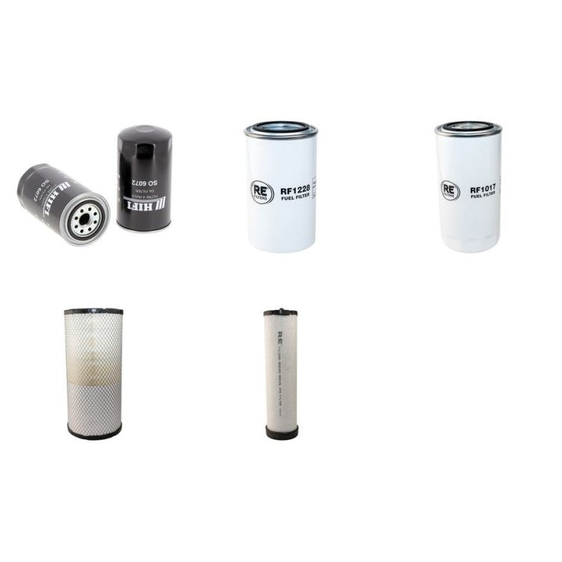 Komatsu PC180-7EOLC Filter Service Kit Air Oil Fuel Filters with Komatsu Engine Serial No K45001- YR 2007-