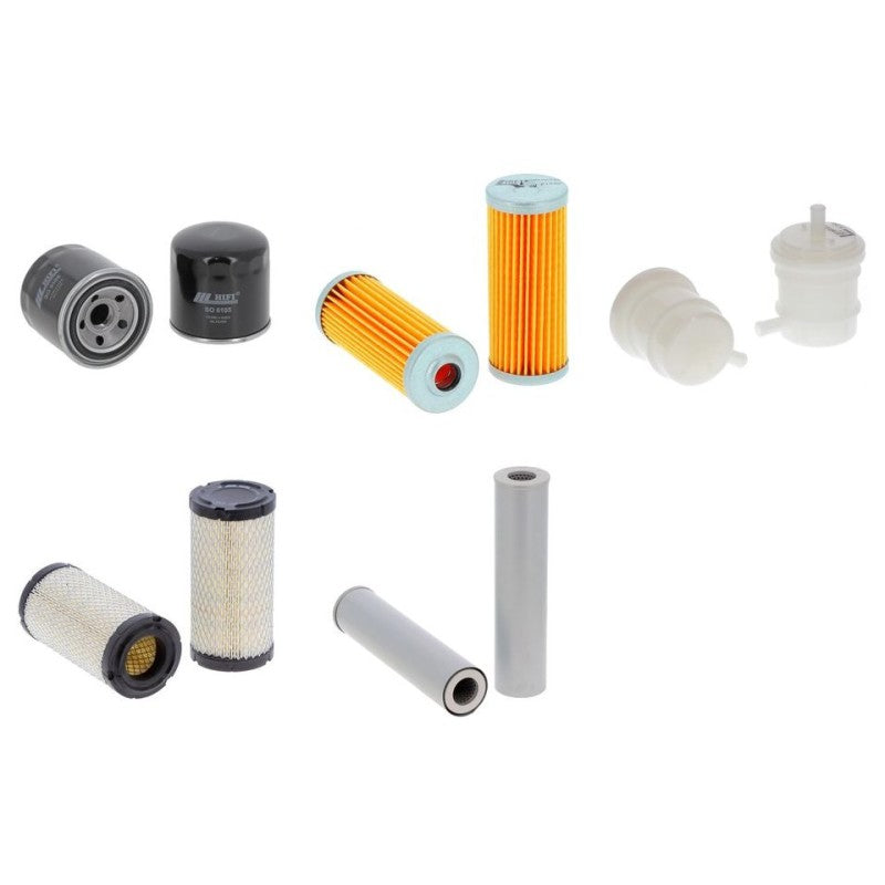 Komatsu PC 20 MRX-1 Filter Kit with Komatsu 3 D 74E-N3A engine 2004-