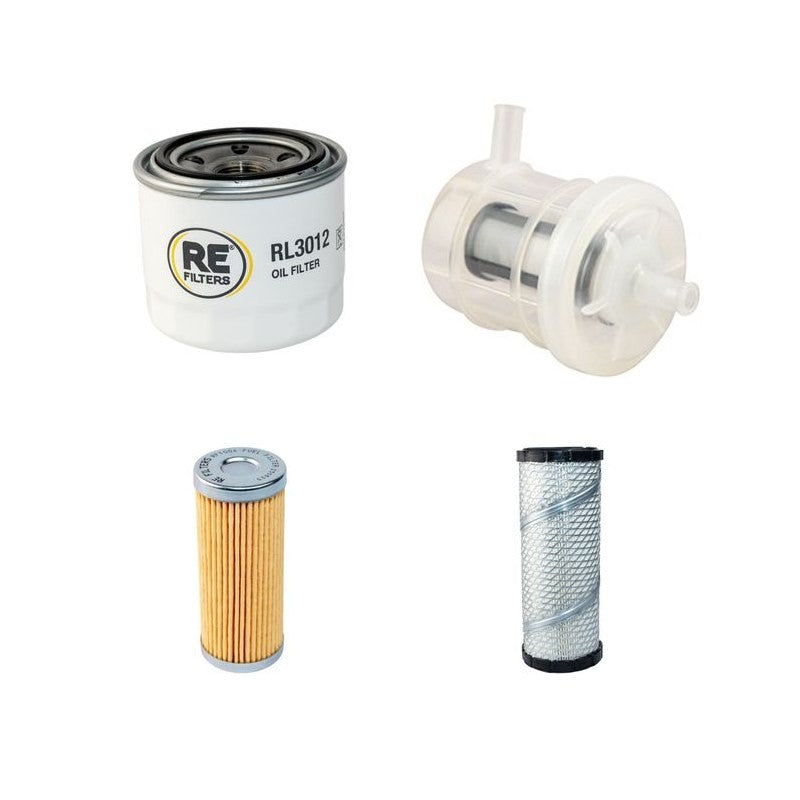 Komatsu PC20R(-8) Filter Service Kit with Yanmar 3 D78AE-3FA Engine Air, Oil, Fuel Filters Serial No F30791-