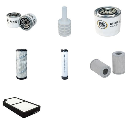Komatsu PC 27 MR-3 Filter Service Kit with Komatsu 3D82AE-6 Engine 01.2011 -