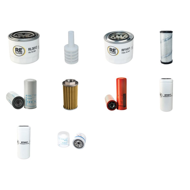 Komatsu PC27R-8 Filter Service Kit with Komatsu 3D82AE-5MFA Engine Serial No F 31254-