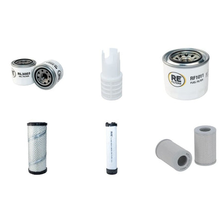 Komatsu PC 30 MR-5 Filter Service Kit with Komatsu 3D88E-7 Engine 01.2018 -