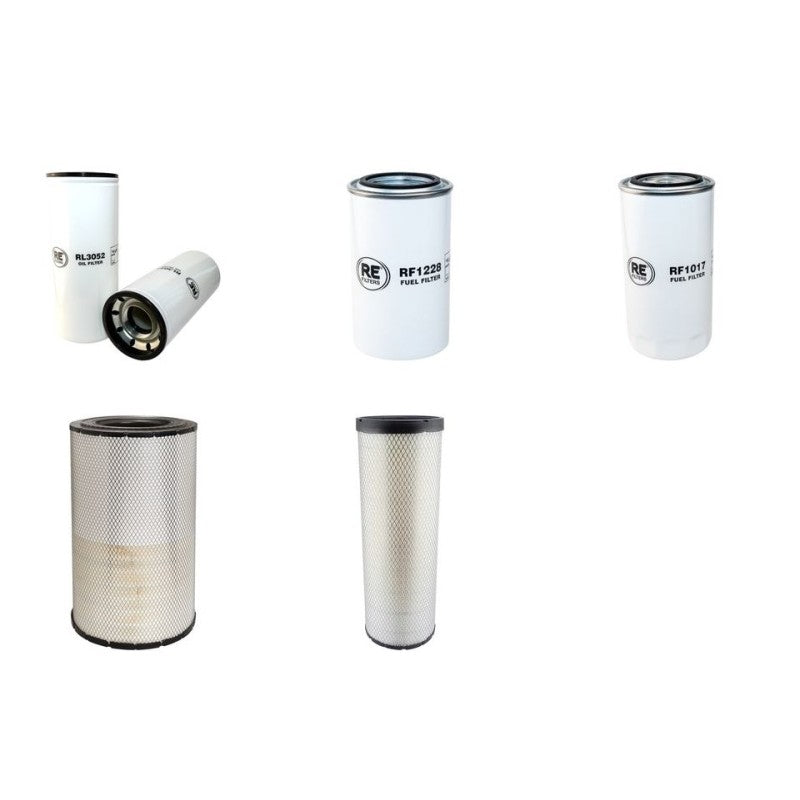 Komatsu PC350LC/NLC-8 Filter Service Kit with Komatsu SAA6D114E-3 Engine Air, Oil, Fuel Filters