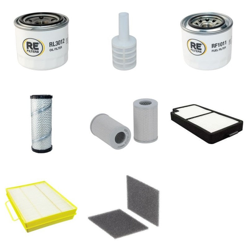 Komatsu PC35MR-2 Galeo Filter Service Kit with Komatsu 3D88E-5P Engine