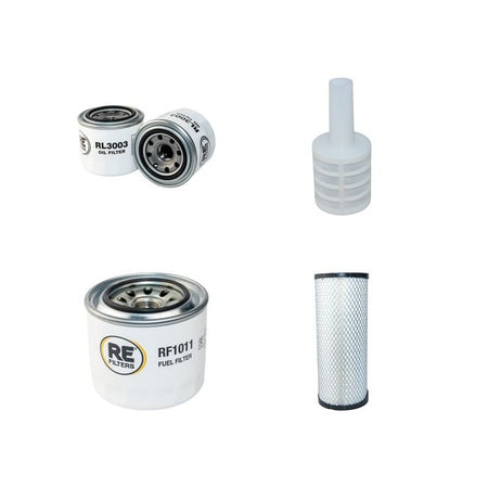 Komatsu PC45MR-3 Filter Service Kit Air Oil Fuel Filters with Komatsu Engine Serial No 5001- YR 2009-