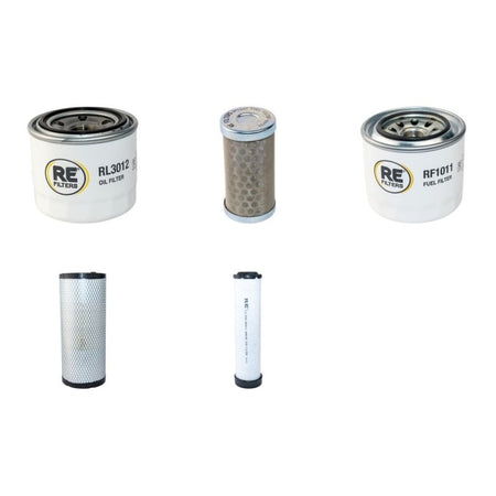 Komatsu PC75R-2 Filter Service Kit with Yanmar 4D98E-1FB Engine Air, Oil, Fuel Filters