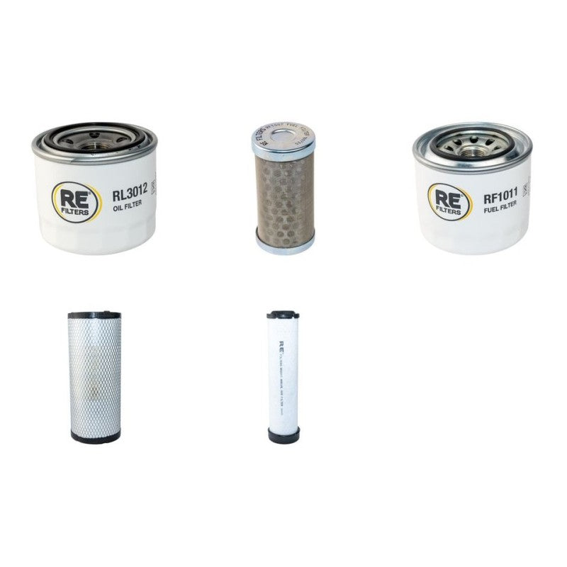 Komatsu PC75R-2 Filter Service Kit with Yanmar 4D98E-1FB Engine Air, Oil, Fuel Filters