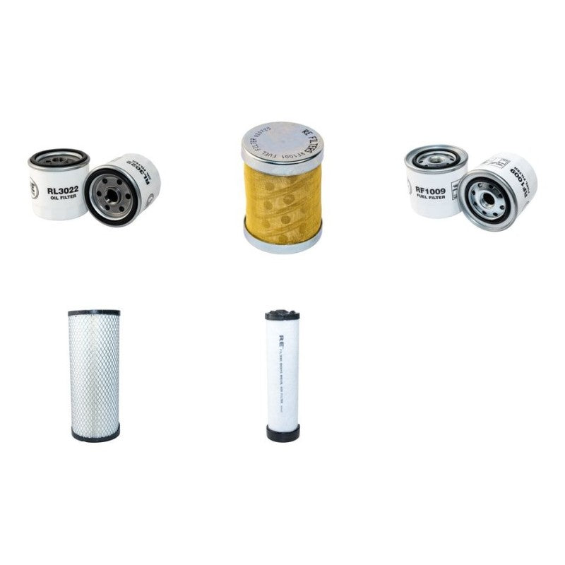 Komatsu PC78MR-6 Filter Service Kit with S4D95LE-3 Engine Air, Oil, Fuel Filters