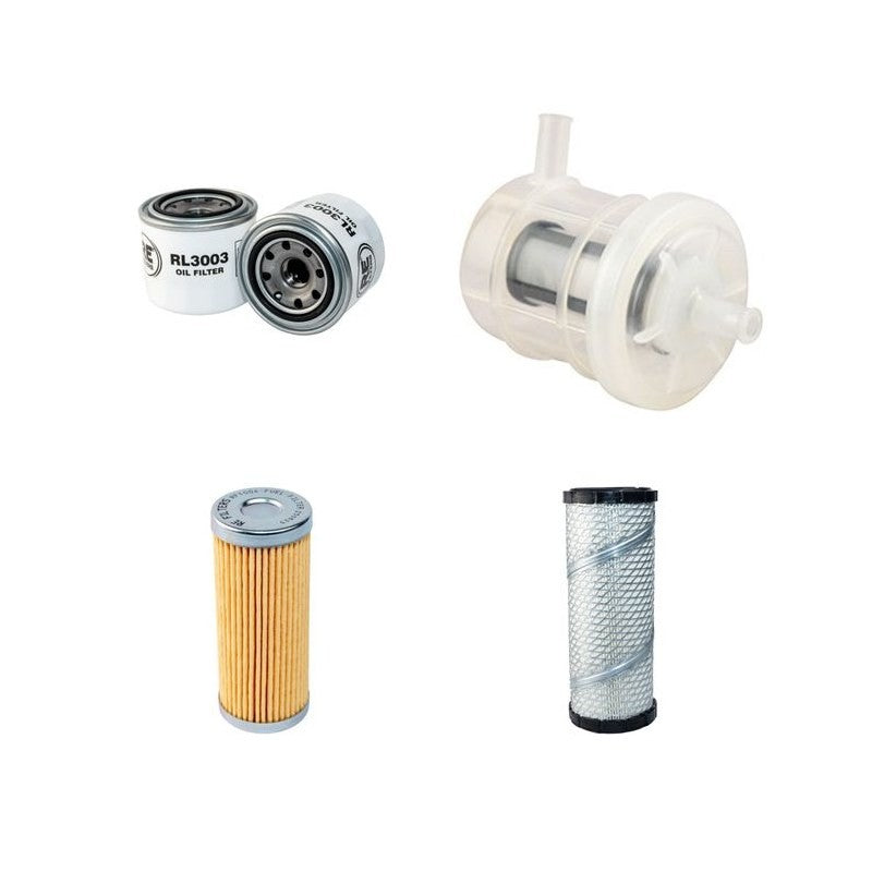 Komatsu PC20R Filter Service Kit - Air, Oil, Fuel Filters After Serial No F307091 -