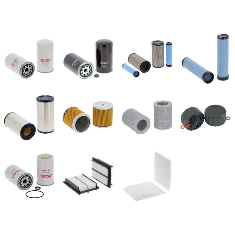 Komatsu PW 148-8 Filter Kit with Komatsu engine 2010-2017