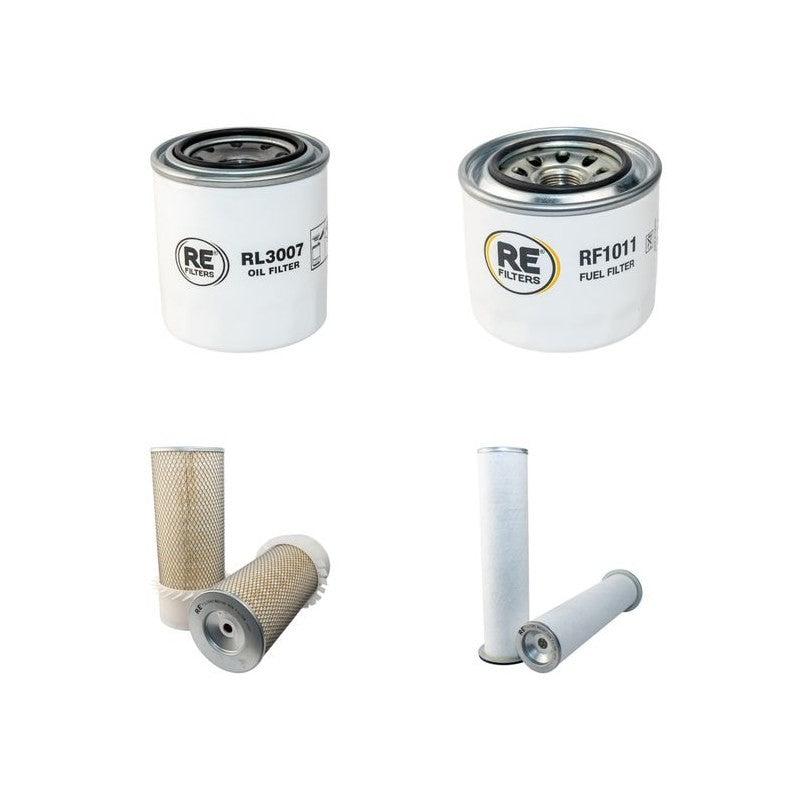 Komatsu WB93R Filter Service Kit Air Oil Fuel Filters with Komatsu 4D106.1 Engine