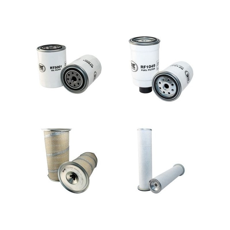 KOMPTECH MUSTANG Filter Service Kit Air Oil Fuel Filters w/Perkins Eng.