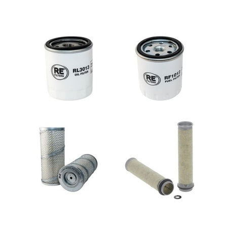 KRAMER 316 SERIES II Filter Service Kit Air Oil Fuel Filters w/Deutz F4L1011F Eng.