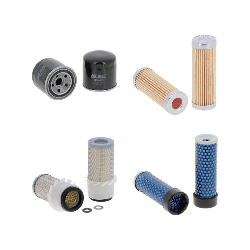 Kubota B 2400 E HST Engine Filter Kit with Kubota D 1105-D10 engine