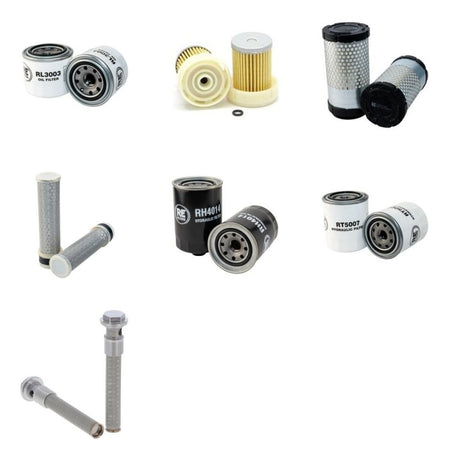 Kubota B2410HSD Filter Service Kit with Kubota D 1105 Engine