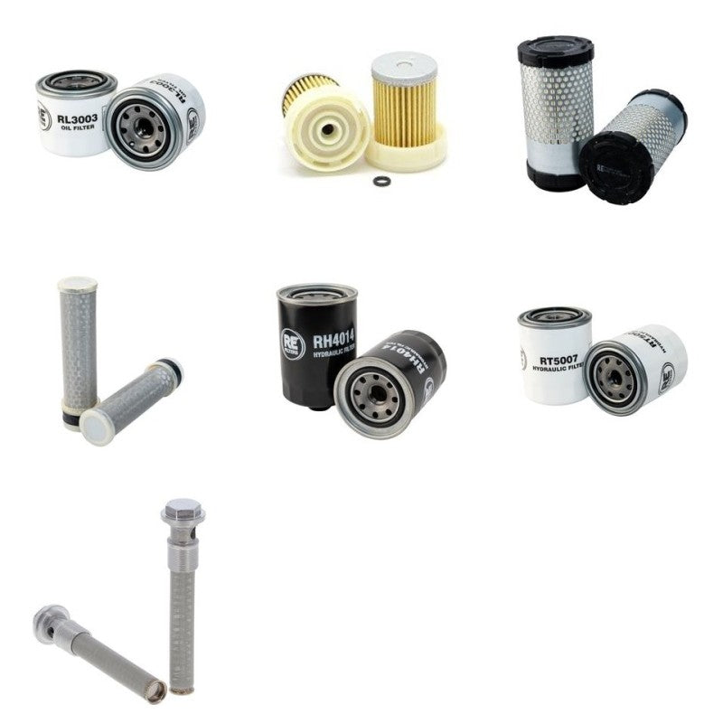 Kubota B2410HSD Filter Service Kit with Kubota D 1105 Engine
