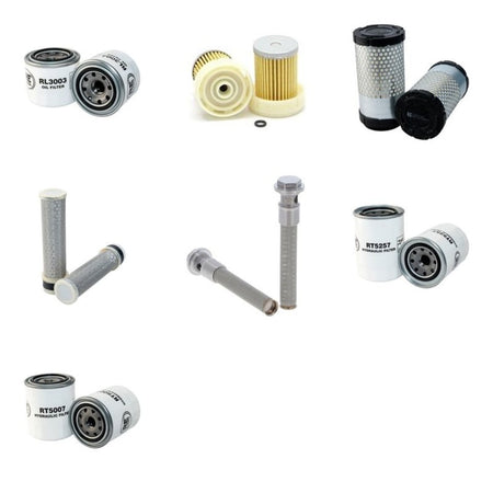 Kubota B2410HSE Filter Service Kit with Kubota D 1105 Engine