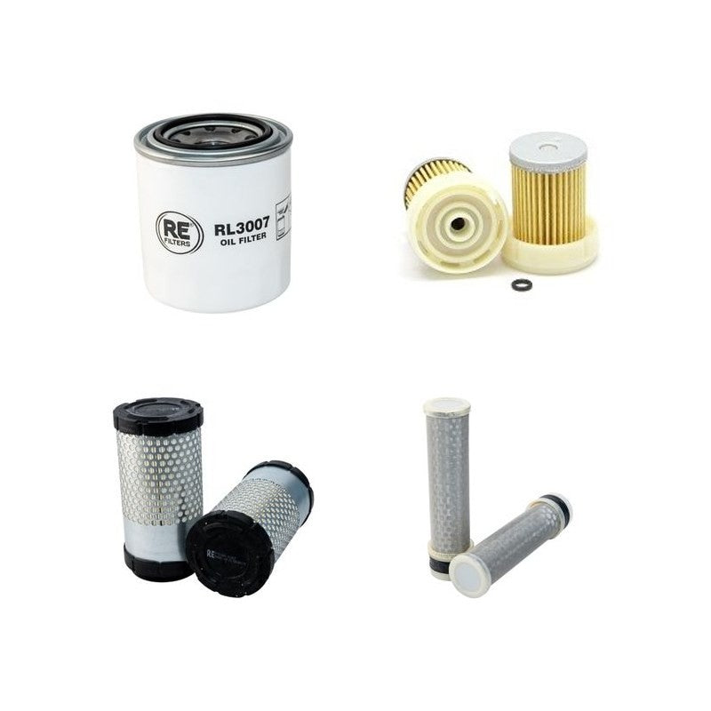 Kubota B3200HSD Filter Service Kit Air Oil Fuel Filters with Kubota V 1505-E3 Engine