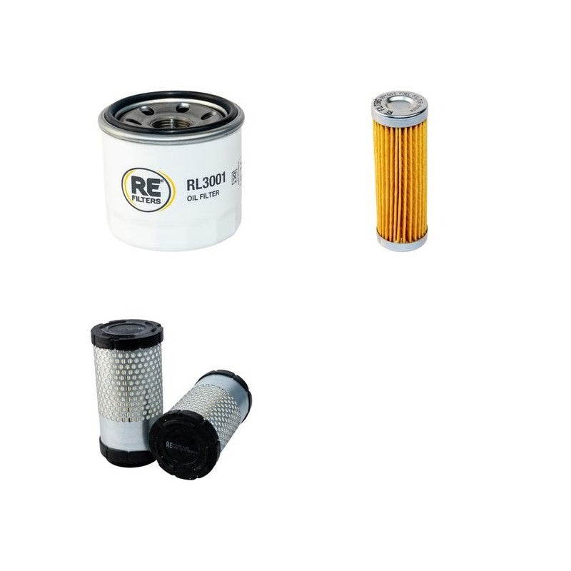 Kubota B7300HSD Filter Service Kit Air Oil Fuel Filters with Kubota D722 Engine