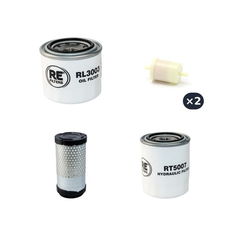 Kubota F2260R Filter Service Kit with Kubota D 1005EFM Engine Serial No 10364-