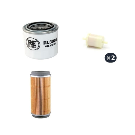Kubota F2560 Filter Service Kit Air, Oil, Fuel Filters to S/N -50192