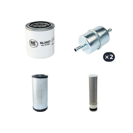 Kubota F3680 Filter Service Kit with Kubota V 1505E2FM3 Engine Air, Oil, Fuel Filters