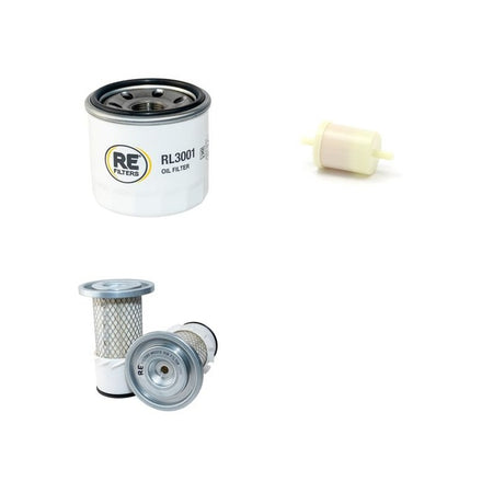 Kubota GF1800, GF1800E-R, GF1800R Filter Service Kit Air, Oil, Fuel Filters