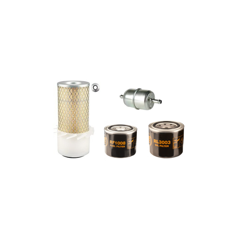 Kubota KH31 Filter Service Kit with Kubota Z 600KW3 Engine Air, Oil, Fuel Filters