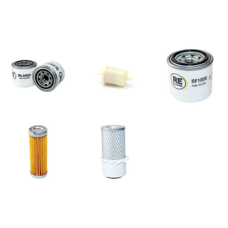 Kubota KH5 Filter Service Kit with Kubota Z 600K1 Engine Air, Oil, Fuel Filters