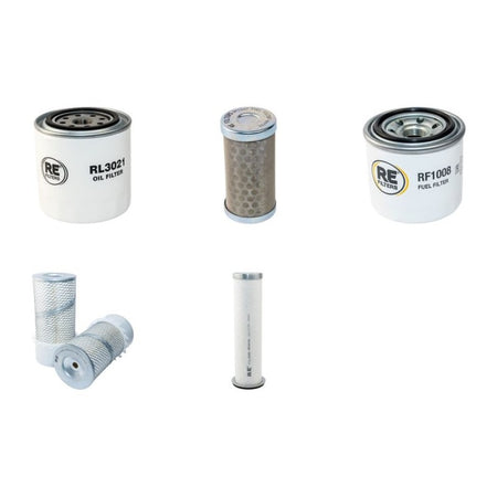 Kubota KX161-2 Filter Service Kit Air, Oil, Fuel Filters After S/N 50135-