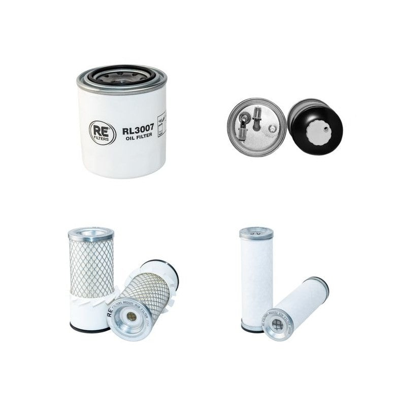 Kubota KX36-2 Alpha Filter Service Kit with Kubota D1105-BH-8 Engine Air, Oil, Fuel Filters Serial No -58051