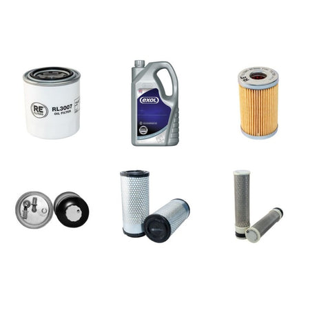 Kubota KX61-3 Engine Filter & Lubricant Kit with Kubota V 1505-EU9 Engine
