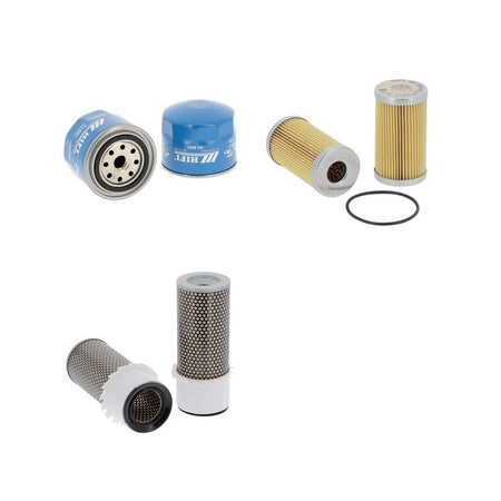 Kubota L 2850 D Engine Filter Kit with Kubota 1.7l 4-cyl Diesel engine 1985-1990