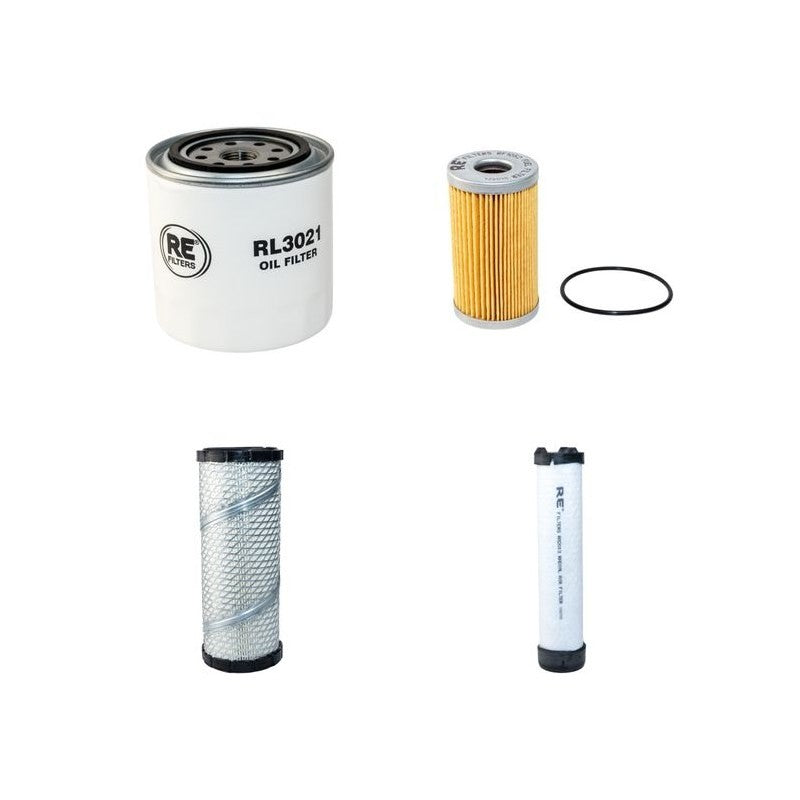 Kubota L3130 DT Filter Service Kit with Kubota D1503-MA-E-GST Engine Air, Oil, Fuel Filters