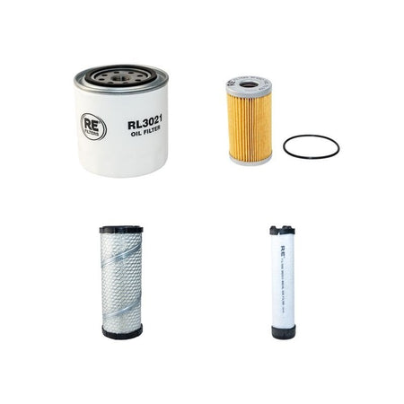 Kubota L3130 DT Filter Service Kit with Kubota D1503-MA-E-GST Engine Air, Oil, Fuel Filters
