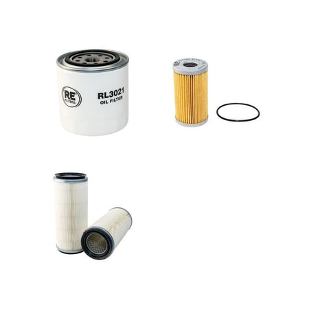 Kubota L3300, L3600, L4200 Filter Service Kit Air, Oil, Fuel Filters Single Air