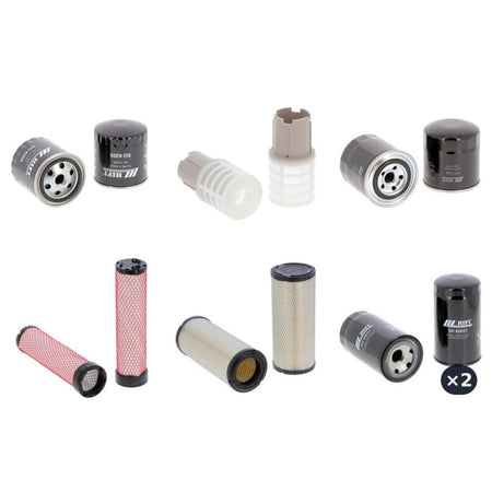 Kubota M 6060 DTHQ Filter Kit with Kubota V 3307-CR-TE4-Q engine 2014-